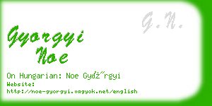 gyorgyi noe business card